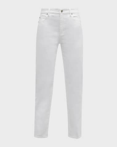 Eileen Fisher Washable Stretch Crepe Ankle Pants White Petite, $168, Neiman Marcus