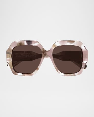 Chloe Gayia Rectangle Acetate Sunglasses