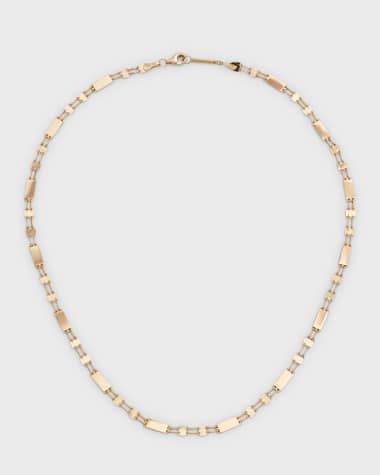 LANA At Barts 14K Yellow Gold Tag Station Chain Necklace