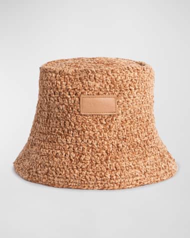 BY FAR Robbie Chenille Bucket Hat