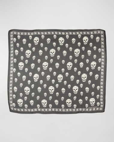 McQueen Skull Wool Scarf