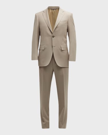 Canali Men's Solid Wool Twill Suit