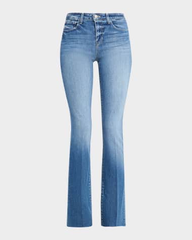 L'Agence Ruth High Rise Straight Jeans