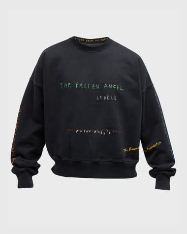 le PERE x Duane Michals Men's Michals Fallen Angel Crewneck Sweatshirt