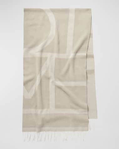 Toteme Jacquard Monogram Wool Scarf