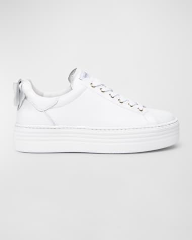 NeroGiardini Bow Leather Skater Sneaker