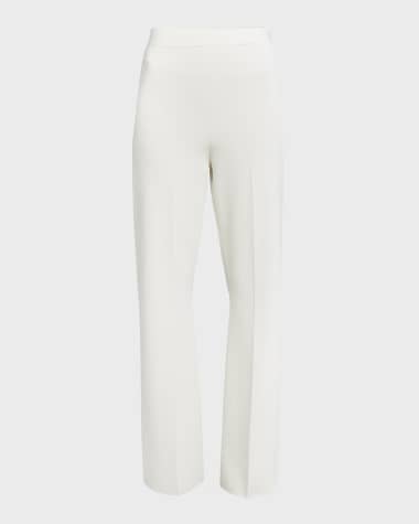 Jil Sander Superfine Double-Face Crepe Wide-Leg Trousers