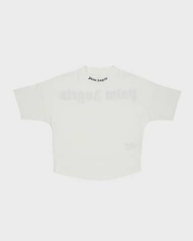 Palm Angels White Logo T-Shirt 8Y / White by Kids Atelier