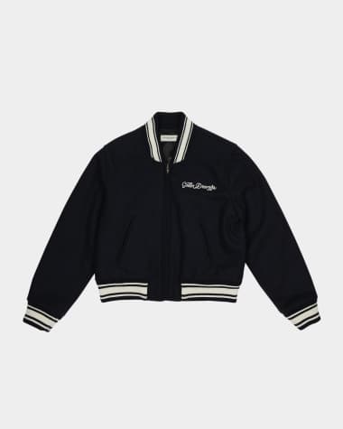 Golden Goose Girl's Golden Dreamers Embroidered Bomber Jacket, Size 4-10
