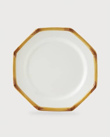Neiman Marcus Bamboo Dinner Plate, Natural