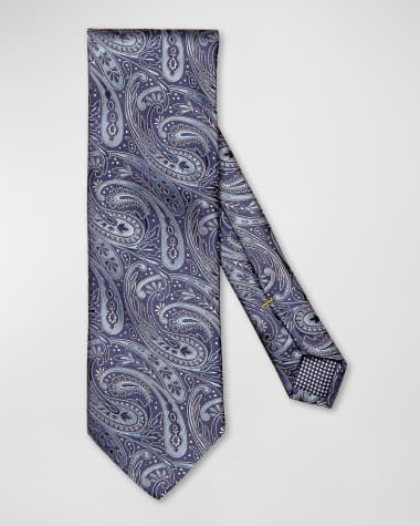 Eton Men's Paisley Jacquard Silk Tie