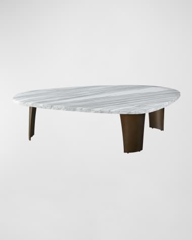 ERINN V. X UNIVERSAL Ellwood Marble Cocktail Table