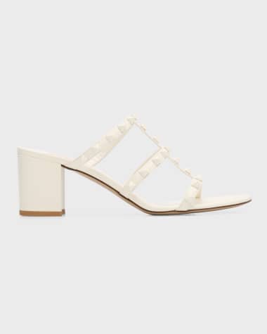 Valentino Garavani Rockstud Tonal Nappa Leather Caged Sandals