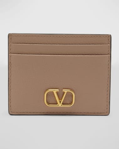 Valentino Garavani VLOGO Leather Card Holder