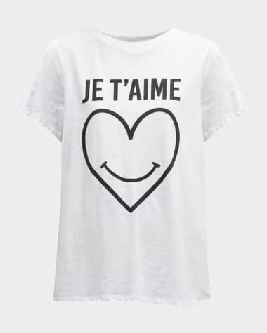 Cinq a Sept Smiling Heart Cotton Graphic Tee