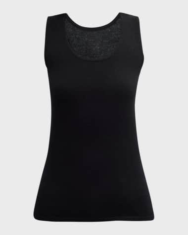 Neiman Marcus Cashmere Collection Cashmere Basic Tank Top