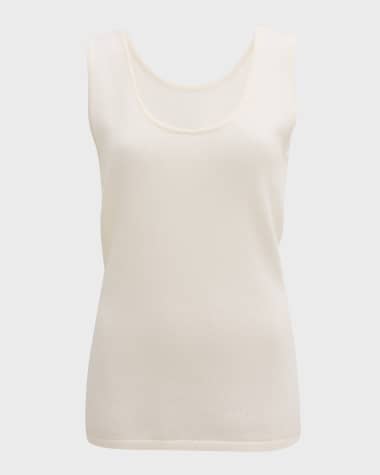 Neiman Marcus Cashmere Collection Cashmere Basic Tank Top