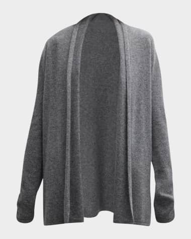 Neiman Marcus Cashmere Collection Cashmere Basic Open Cardigan