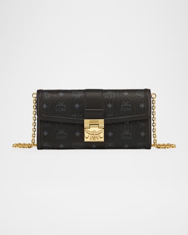 MCM Tracy Large Monogram Wallet on Chain