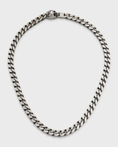 McQueen Men's Skull and Chain Necklace