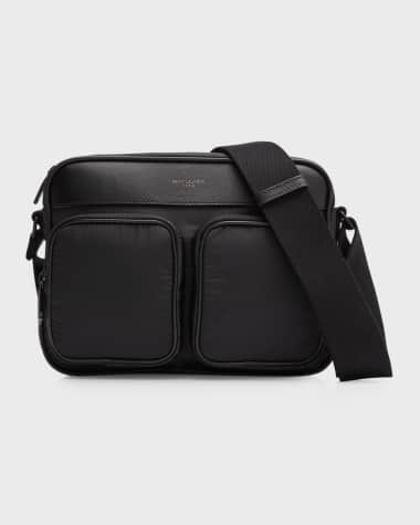 Saint Laurent Men's Bag City Nylon Crossbody Bag