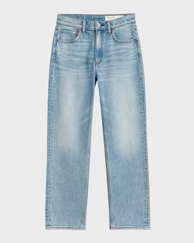 Rag & Bone Harlow Mid-Rise Straight Jeans