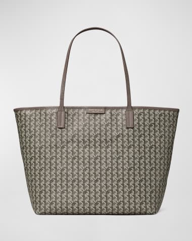 Tory Burch Every-Ready Woven Monogram Tote Bag