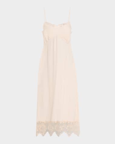 Simone Rocha Lace-Trim Slip Dress