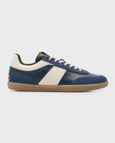 Tod's Men's Allacciata Leather Low-Top Sneakers