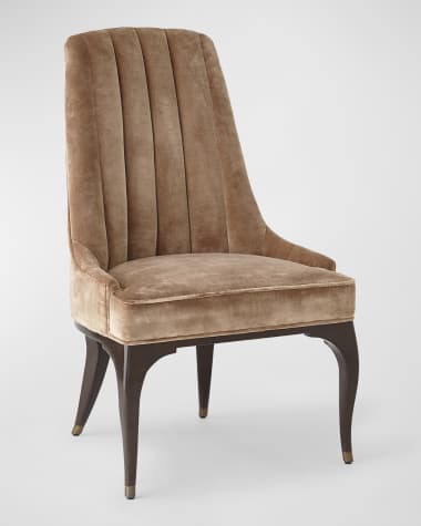 George Sellers for Global Views Harper Channel Tufted Dining Chair