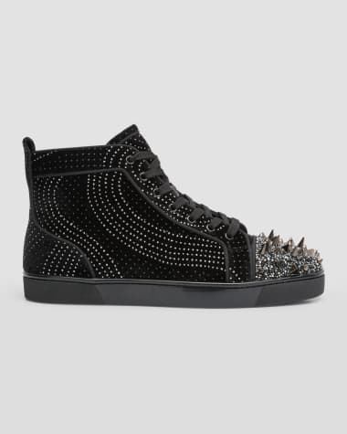 Mens red bottom spike shoes discount