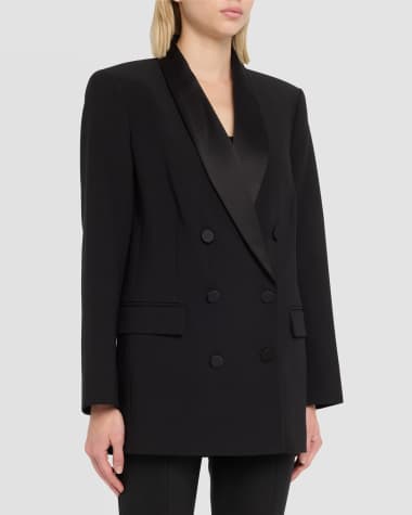 L'Agence Jayda Relaxed Double-Breasted Blazer