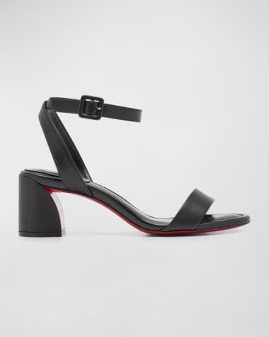 CHRISTIAN LOUBOUTIN: heeled sandals for woman - Black  Christian Louboutin  heeled sandals 1230150 online at