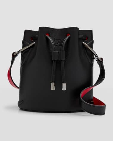 Christian Louboutin By My Side Bucket Bag in Leather with CL Logo