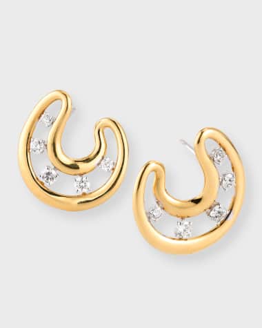Staurino 18K Yellow Gold Allegra Earrings with Diamonds