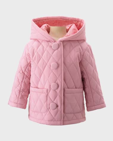 Rachel Riley Girl's Quilted Hooded Jacket, Size 6M-3