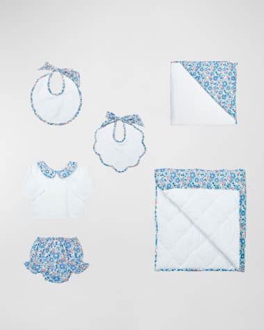 Louelle Girl's Liberty 6-Piece Baby Gift Set, Size Newborn-24M