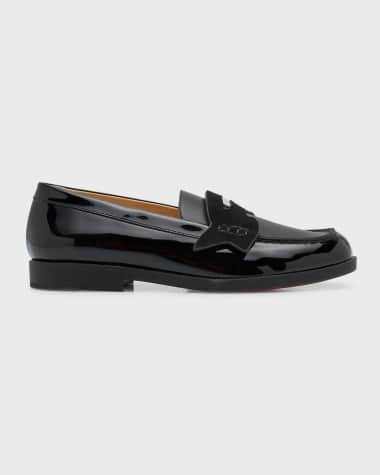 Christian Louboutin Kid's Penny Calf Leather Loafers, Size Kids/Toddlers