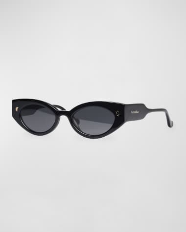 Nanushka Azalea Oval Acetate Sunglasses