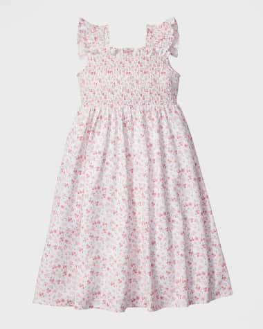 Petite Plume Girl's Margaux Dorset Floral Sun Dress, Size 2-12