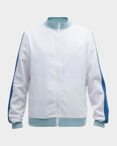 Lotto Italia Men's Knit-Trim Track Jacket