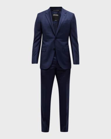 ZEGNA Men's Tonal Plaid Wool Suit