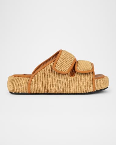 SIMONMILLER Cro Woven Dual-Grip Slide Sandals