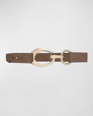 Vaincourt Paris La Charmante Leather Skinny Belt