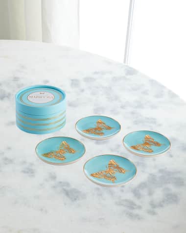 Jonathan Adler Mariposa Coasters, Set of 4