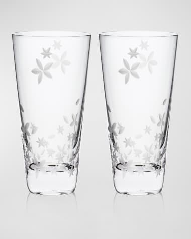 Caskata Chatham Bloom Highball Glasses, Set of 2