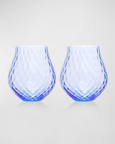 Caskata Phoebe Stemless Wine Glasses, Set of 2