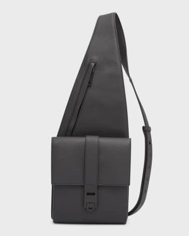 Ferragamo Men's Gancio Leather Crossbody Bag