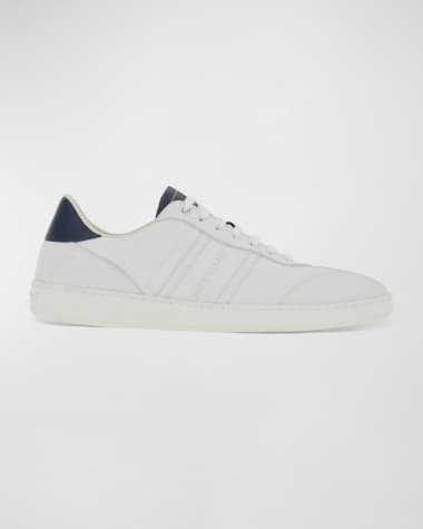 Ferragamo Men's Achille 1 Leather Low-Top Sneakers