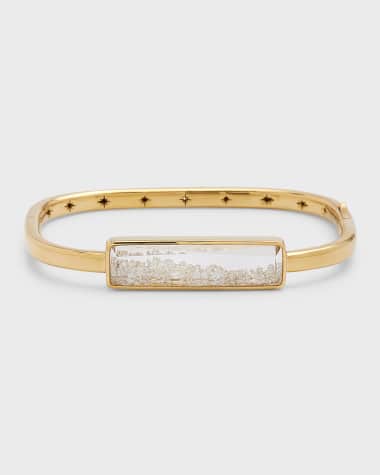 Moritz Glik Core Diamond Shaker Bangle in 18K Yellow Gold